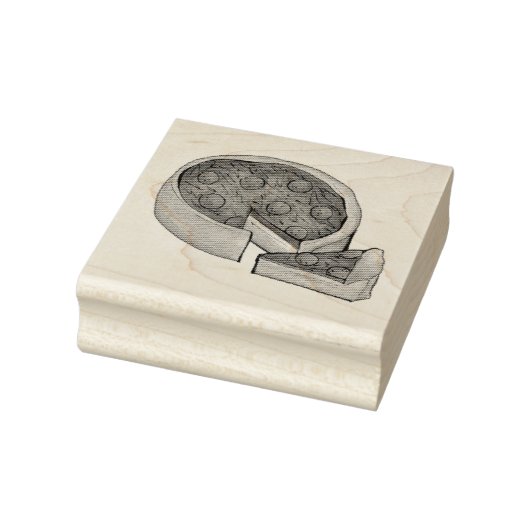 Chicago Illinois Deep Dish Pepperoni Pizza Pie Gummistempel (Stempel)