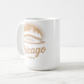 Chicago Illinois Der Bean T - Shirt Hoodie Kaffeetasse (Vorderseite Links)