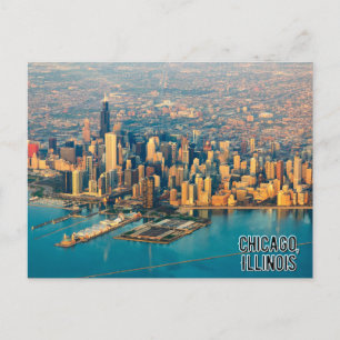 Chicago Illinois Downtown Postcard Postkarte