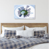 Chicago Illinois Einzigartiges City Skyline Travel Leinwanddruck (Insitu (Schlafzimmer))