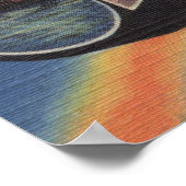 Chicago, Illinois - Großbuchstaben - Szenen 2 Poster (Ecke)