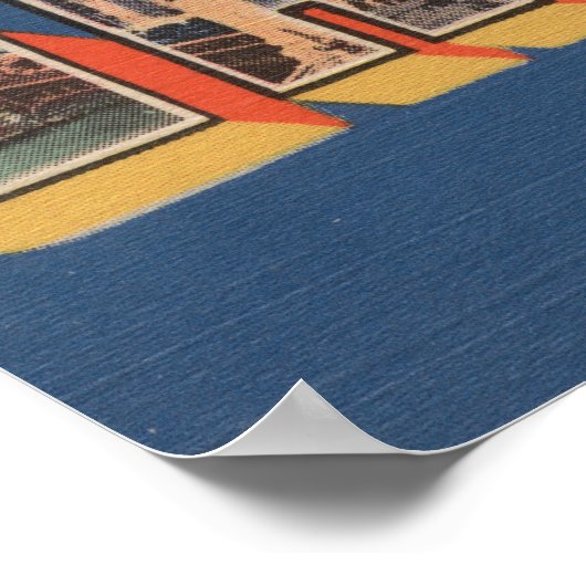 Chicago, Illinois - Große Buchstabenszenen Poster (Ecke)