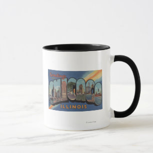 Chicago, Illinois - Große Buchstabenszenen Tasse