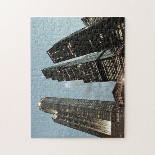 Chicago Illinois Hancock Tower Urban Architecture Puzzle (Vertikal)