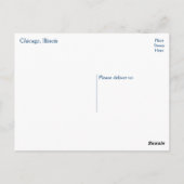 Chicago Illinois ( IL ) Navy Pier Ferris Wheel USA Postkarte (Rückseite)