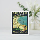 Chicago Illinois IL US Vintag Postkarte (Stehend Vorderseite)