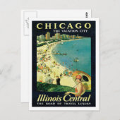 Chicago Illinois IL US Vintag Postkarte (Vorne/Hinten)