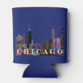 Chicago, Illinois in Graffiti Dosenkühler (Rückseite)