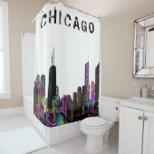 Chicago, Illinois in Graffiti Duschvorhang (Beispiel)