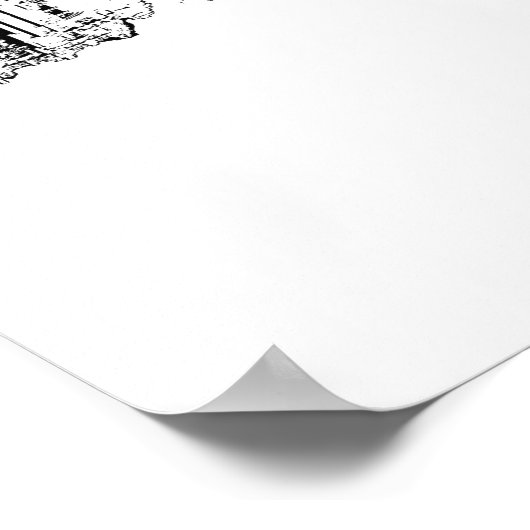 Chicago, Illinois in Graffiti Poster (Ecke)