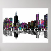 Chicago, Illinois in Graffiti Poster (Vorne)