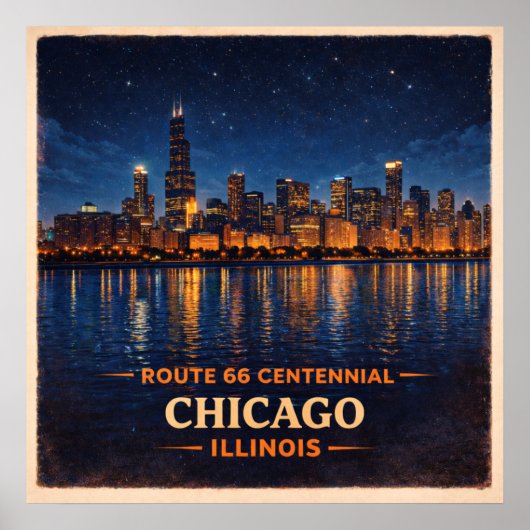 Chicago Illinois Jahrhundertfeier Beginn des Trail Poster (Vorne)