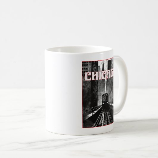 Chicago Illinois Kaffeetasse (VorderseiteRechts)