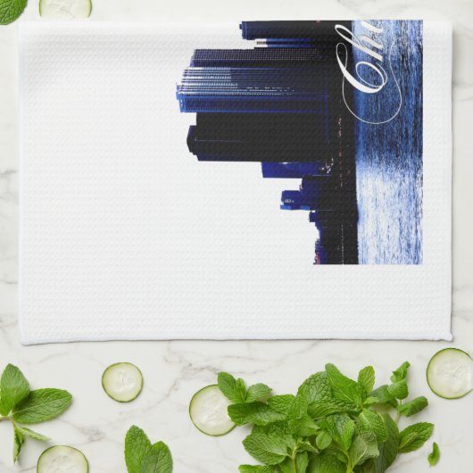 Chicago Illinois Küchentuch (Gefaltet)