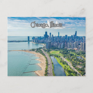 Chicago Illinois Lake Postkarte