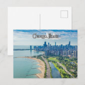 Chicago Illinois Lake Postkarte (Vorne/Hinten)