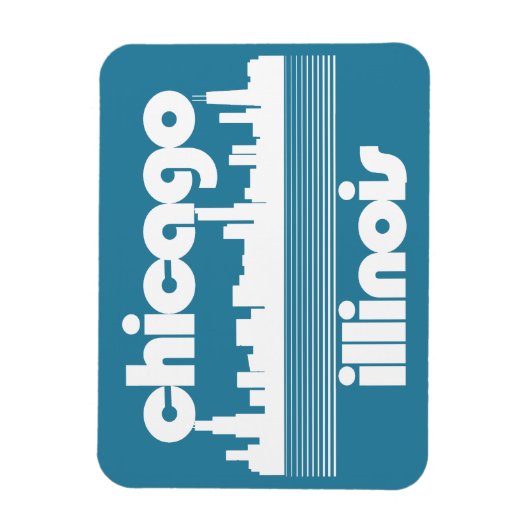 Chicago, Illinois Magnet (Vertikal)