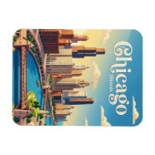 Chicago Illinois Magnet (Horizontal)