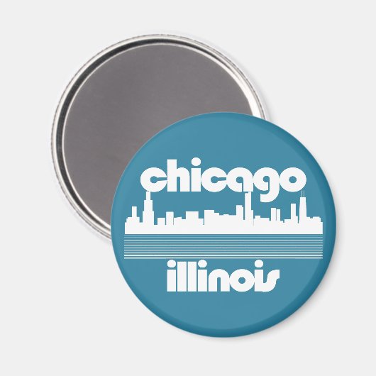Chicago, Illinois Magnet (Vorderseite/Rückseite)
