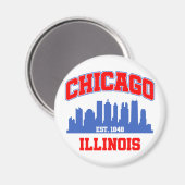 Chicago, Illinois Magnet (Vorderseite/Rückseite)