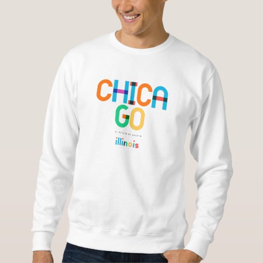 Chicago Illinois Mid Century, Pop Art, Sweatshirt (Vorderseite)