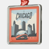 Chicago, Illinois | Millennium Park Ornament Aus Metall (Links)