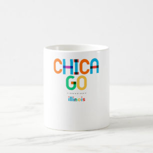 Chicago Illinois Mitte des Jahrhunderts, Pop-Art, Kaffeetasse