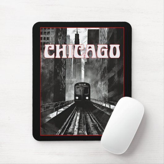Chicago Illinois Mousepad (Mit Mouse)