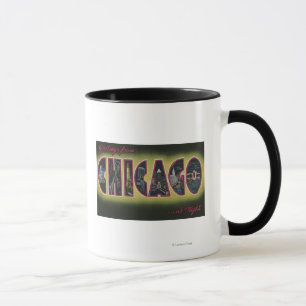Chicago, Illinois (Nachtzeit) Tasse