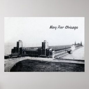 Chicago Illinois Navy Pier 1930 Poster