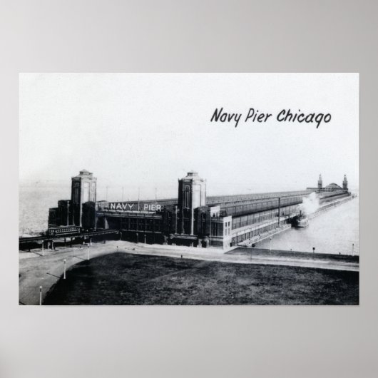 Chicago Illinois Navy Pier 1930 Poster (Vorne)