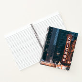 Chicago Illinois Neon Sign Notizblock (Innenseite)