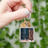 Chicago Illinois Neon Sign Schlüsselanhänger (Hand)