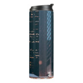 Chicago Illinois Neon Sign Thermosbecher (Nach links gedreht)