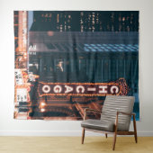 Chicago Illinois Neon Sign Wandteppich (Beispiel (Horizontal))