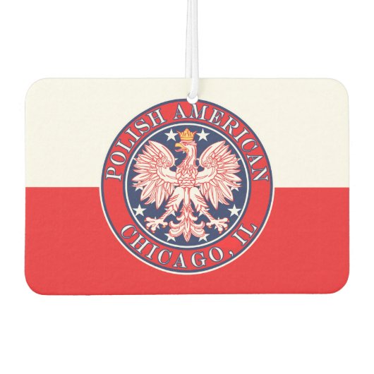 Chicago Illinois Polish Autolufterfrischer (Vorderseite)