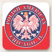 Chicago Illinois Polish Getränkeuntersetzer (Vorderseite)