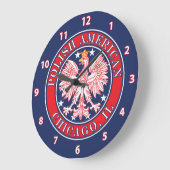 Chicago Illinois Polish Große Wanduhr (Winkel)