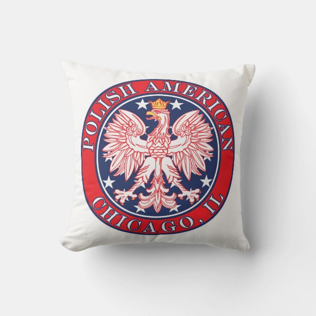 Chicago Illinois Polish Kissen (Vorderseite)