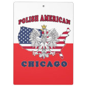 Chicago Illinois Polish Klemmbrett (Rückseite)