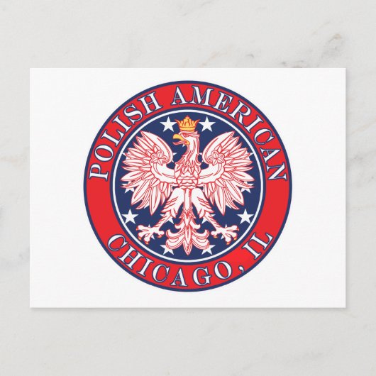 Chicago Illinois Polish Postkarte (Vorderseite)