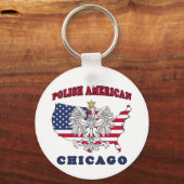 Chicago Illinois Polish Schlüsselanhänger (Vorderseite)