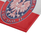Chicago Illinois Polish Schneidebrett (Ecke)