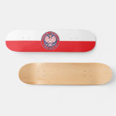 Chicago Illinois Polish Skateboard (Horizontal)