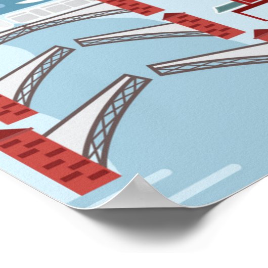 Chicago Illinois Poster (Ecke)