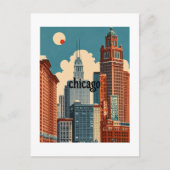 Chicago illinois postkarte (Vorderseite)