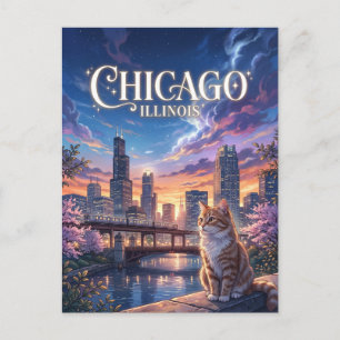 Chicago Illinois Postkarte