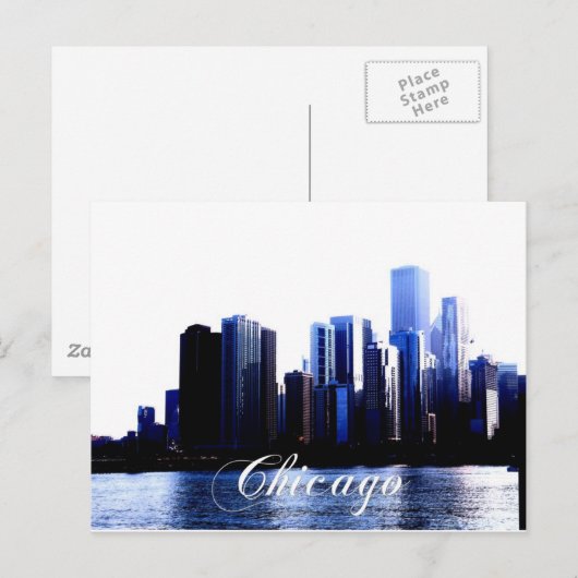 Chicago Illinois Postkarte (Vorne/Hinten)