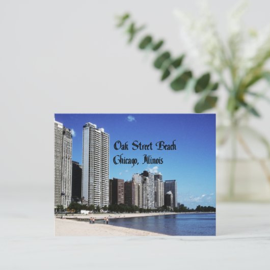 Chicago Illinois Postkarte (Stehend Vorderseite)