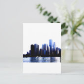 Chicago Illinois Postkarte (Stehend Vorderseite)